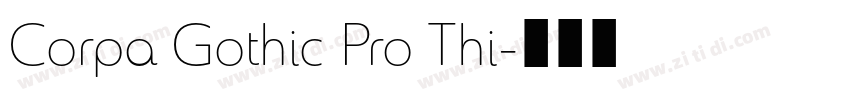Corpa Gothic Pro Thi字体转换